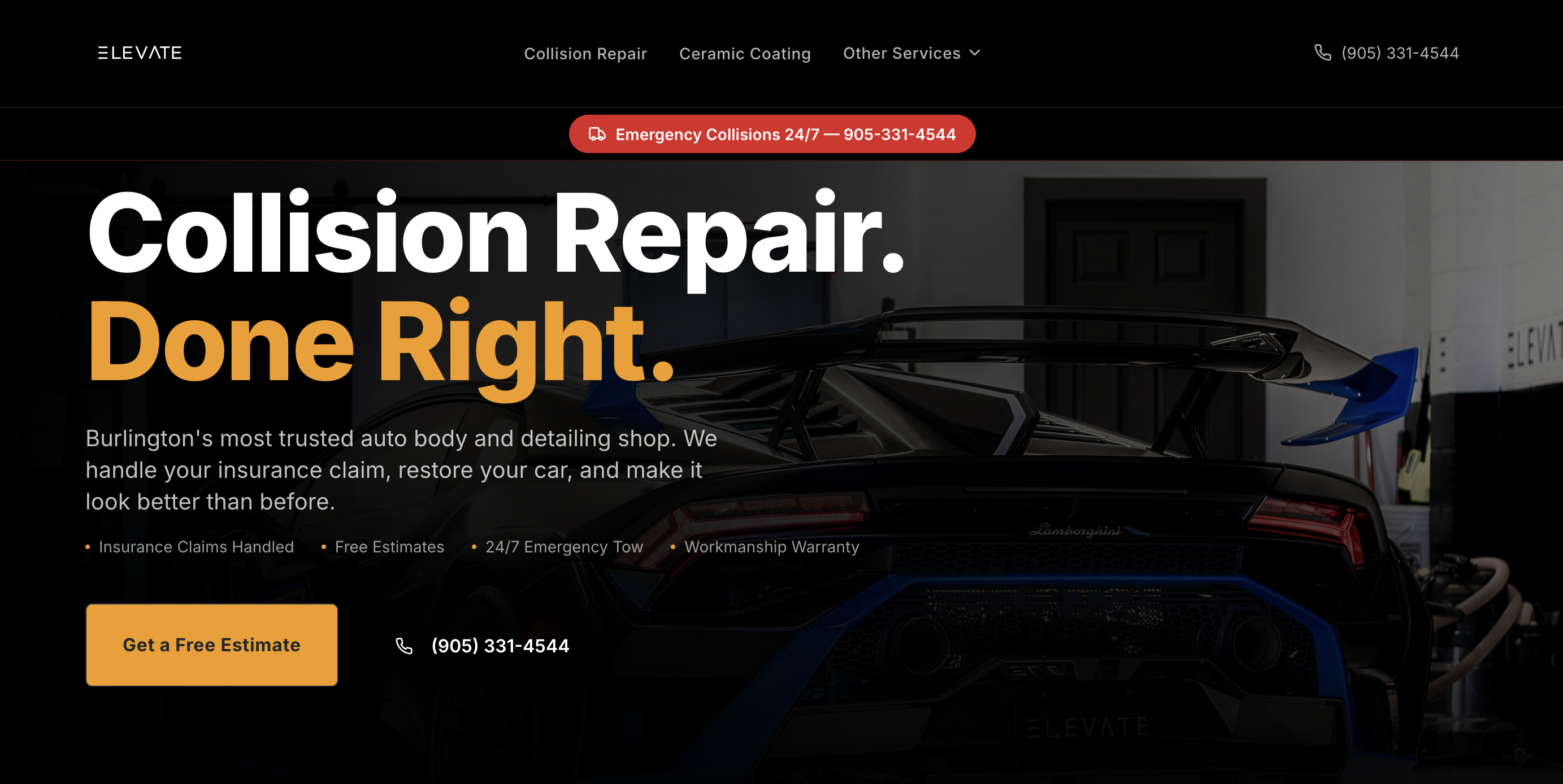 Elevate Auto Bath project preview